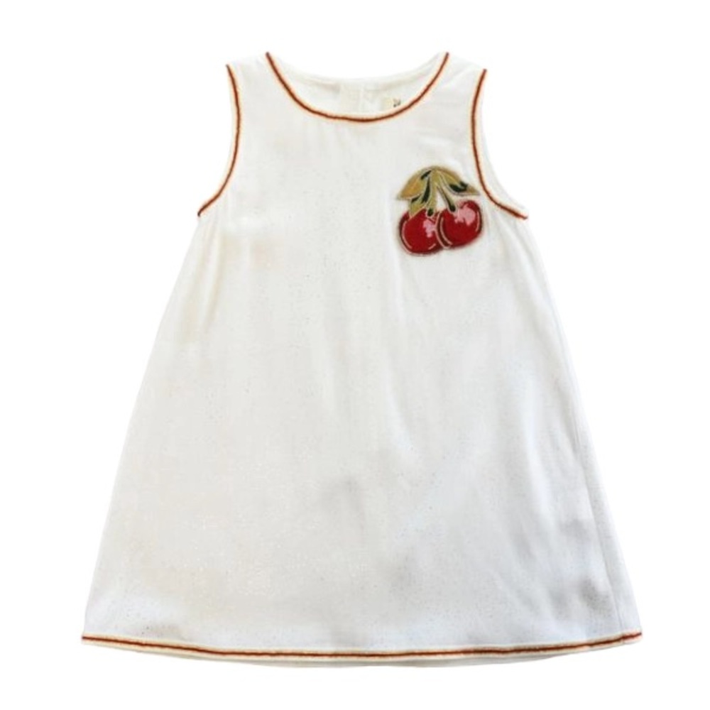 S50 13050 Cherry Embroidery Dress (2 Colors)